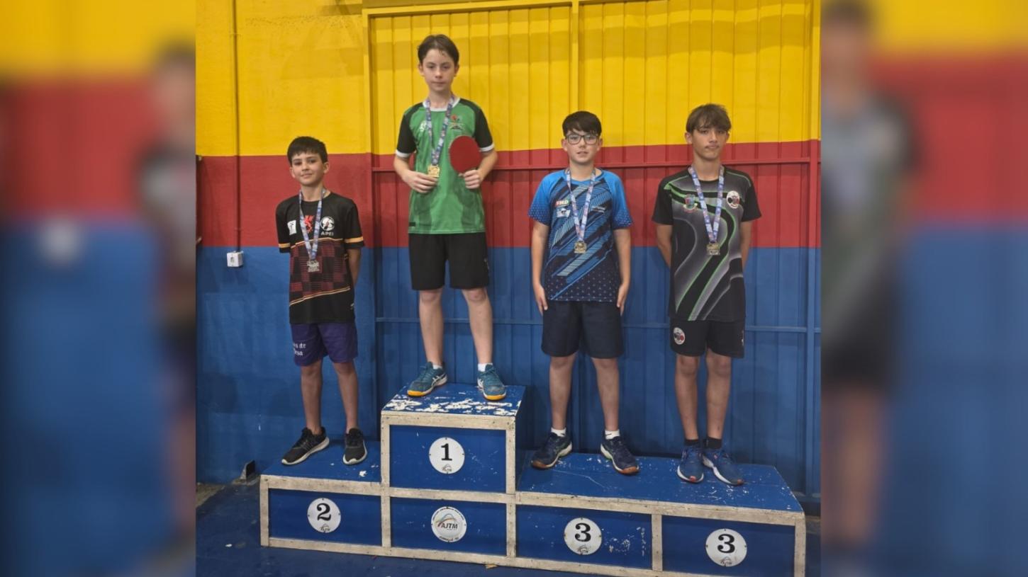 Atleta de Pomerode conquista pódio na Liga Litorânea de Tênis de Mesa