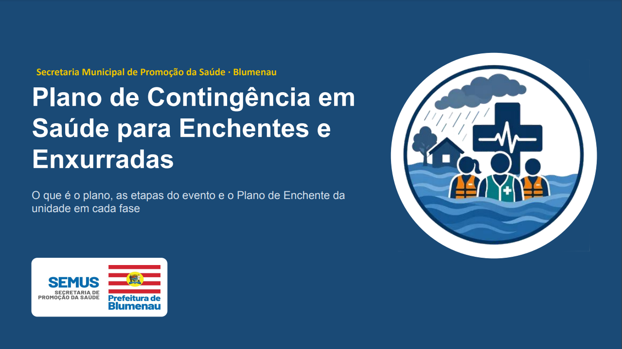 Blumenau prepara rede de saúde para emergências climáticas com plano e capacitações