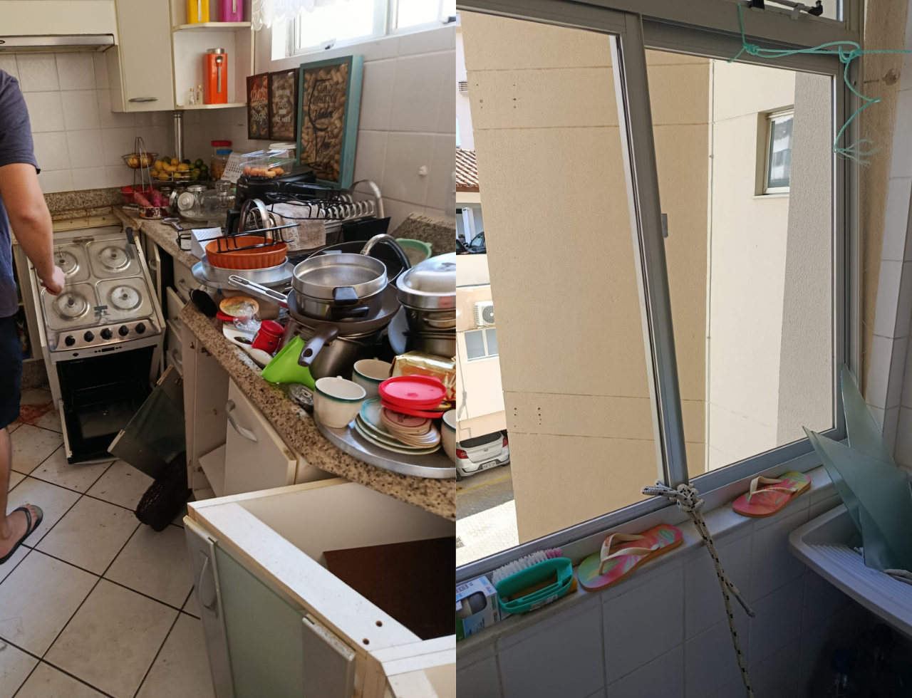 Explosão após vazamento de gás danifica apartamento em Florianópolis