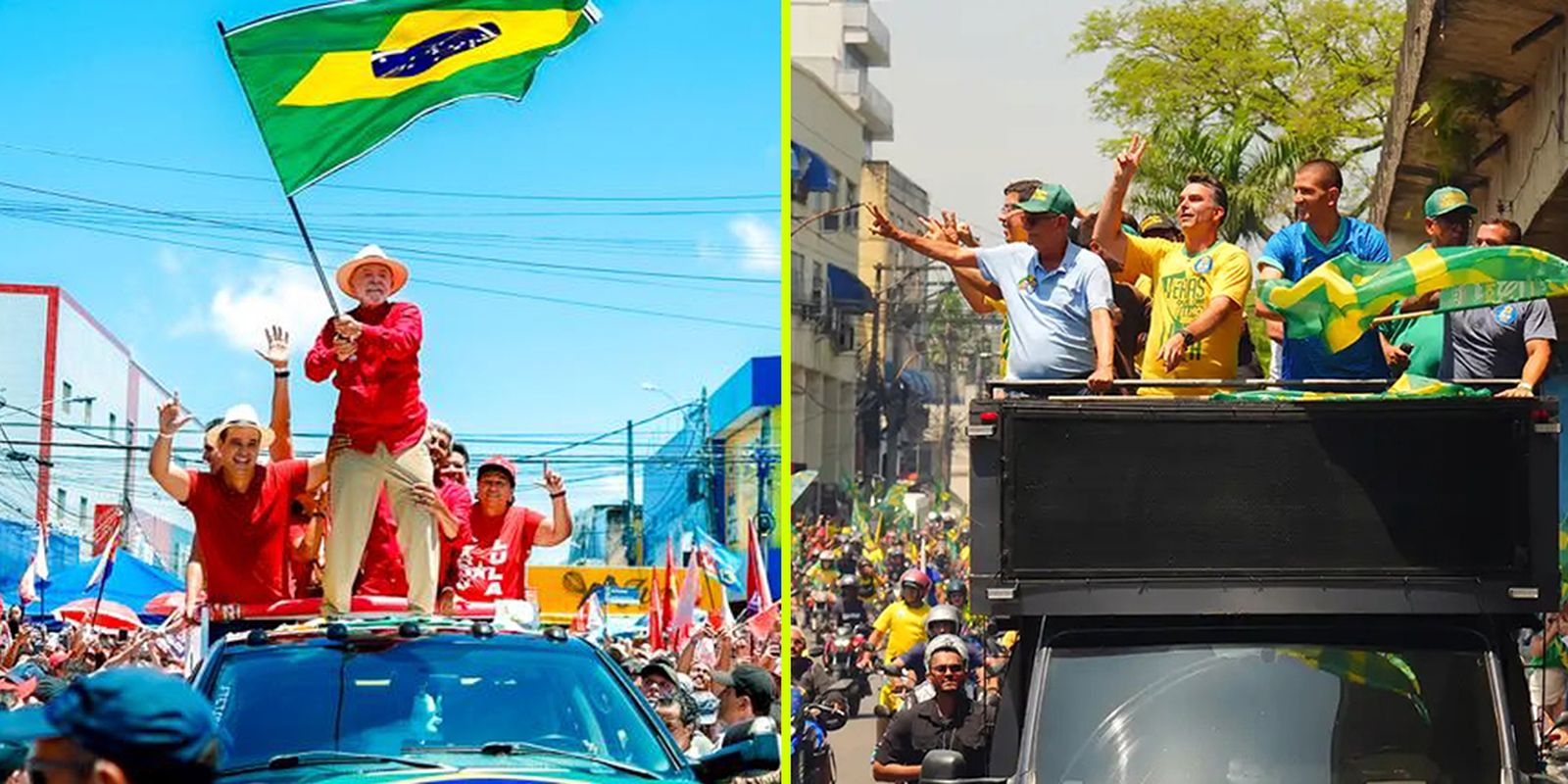 Lula realiza comício em Natal e Flávio Bolsonaro lidera moto-carreata no Rio