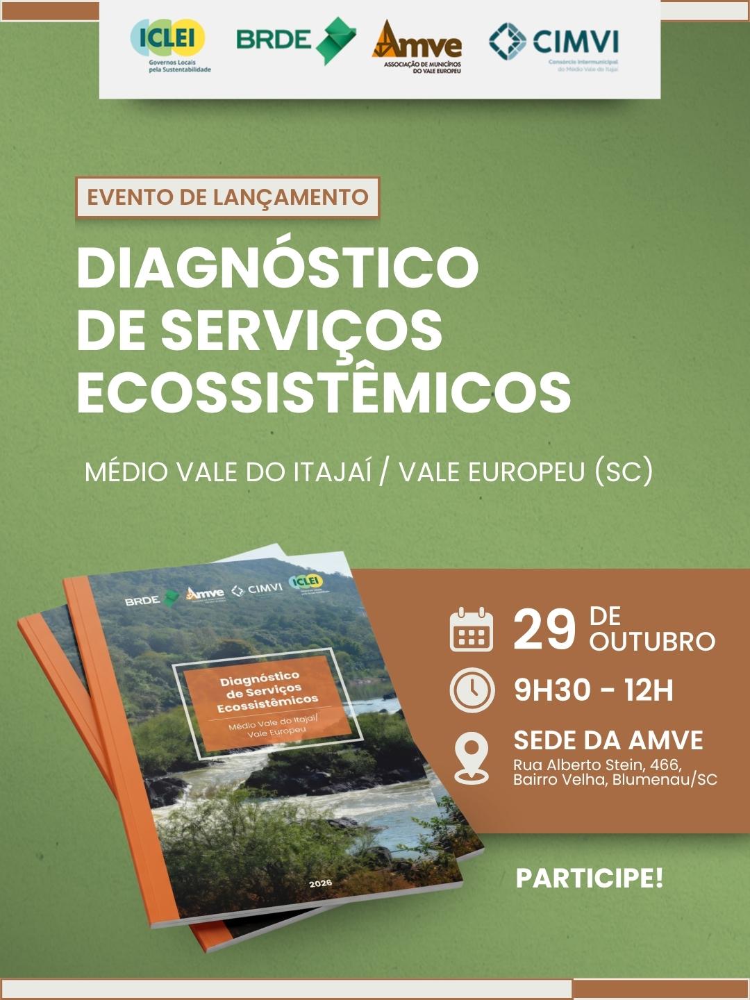 Médio Vale do Itajaí e Vale Europeu lançam  diagnóstico inédito que destaca o papel da natureza para a adaptação climática na região 