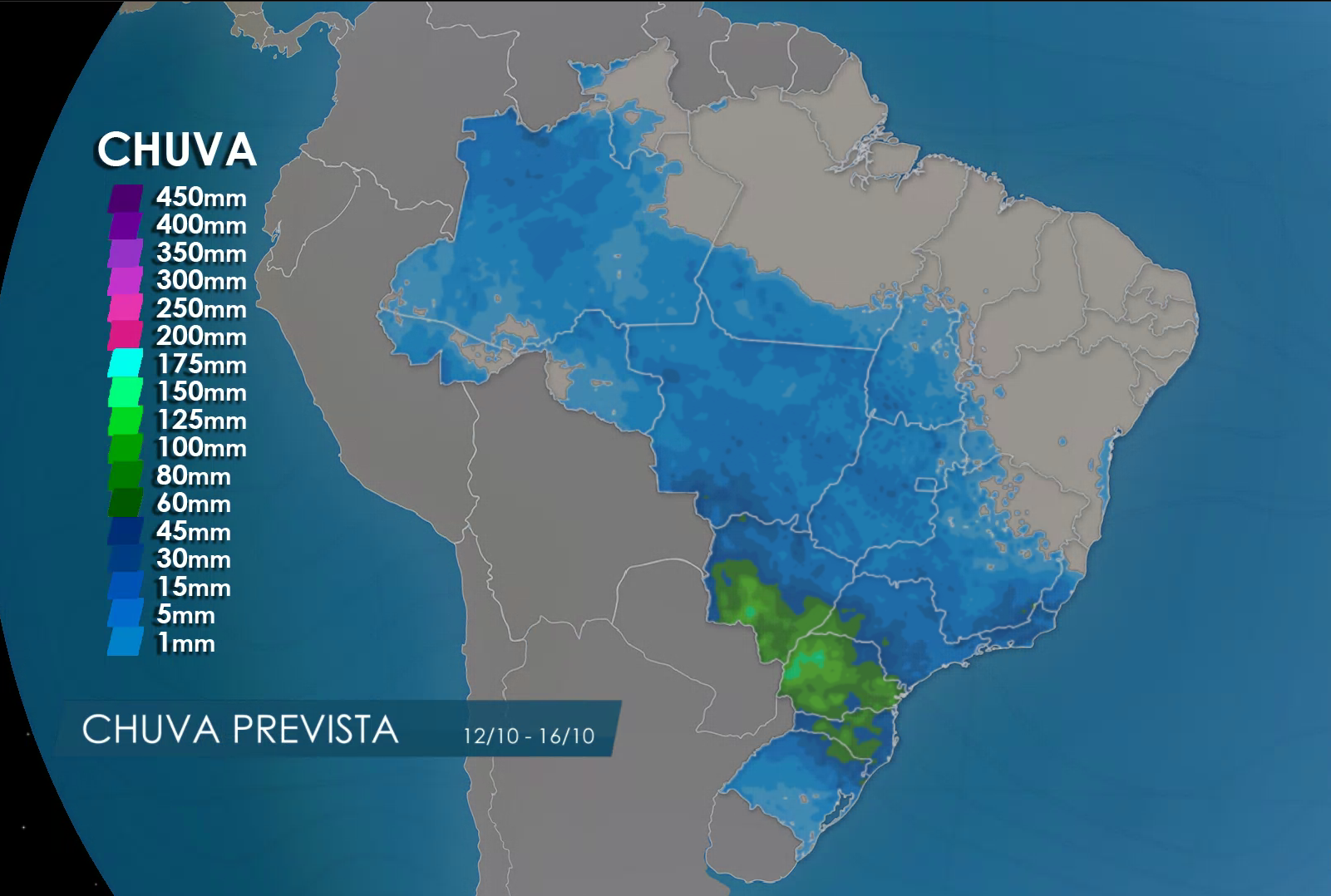 Semana terá chuva de 100 milímetros e calor de 40°C no Brasil