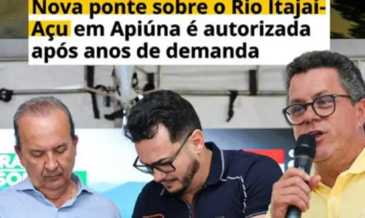 Apiúna anuncia pacote histórico de obras e promete transformar mobilidade e economia local