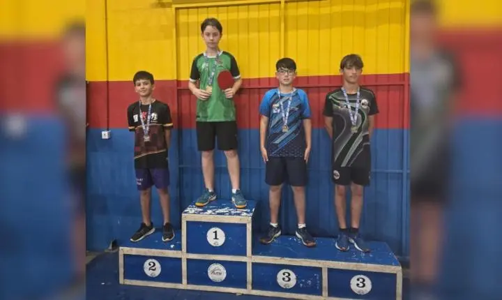 Atleta de Pomerode conquista pódio na Liga Litorânea de Tênis de Mesa
