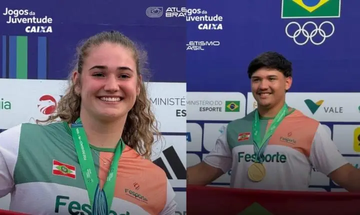 Atletas de Pomerode conquistam medalhas de ouro no primeiro dia de atletismo nos Jogos da Juventude