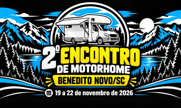 Benedito Novo recebe 2º Encontro de Motorhome com quatro dias de programação