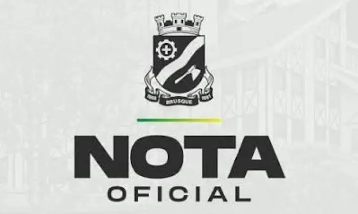 BRUSQUE - NOTA OFICIAL