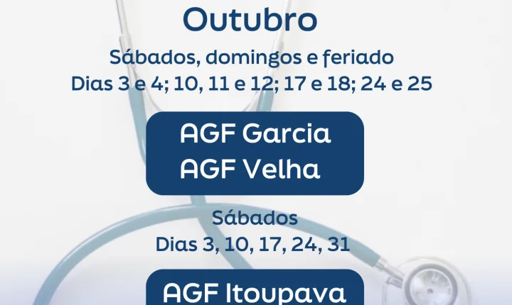 Confira o funcionamento dos AGFs durante os fins de semana de outubro