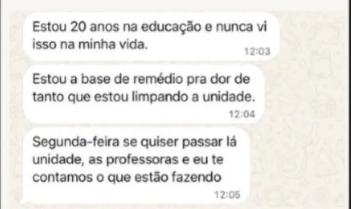 CRISE NA EDUCAÇÃO DE INDAIAL? Vereadora denuncia falta de merenda e afirma que professores e alunos estariam limpando salas de aula