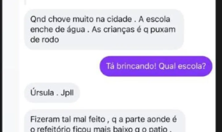 CRISE NA EDUCAÇÃO DE INDAIAL? Vereadora denuncia falta de merenda e afirma que professores e alunos estariam limpando salas de aula