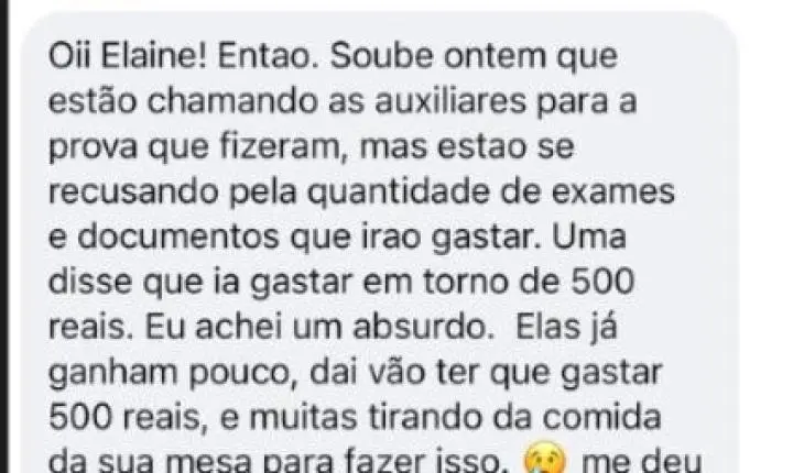 CRISE NA EDUCAÇÃO DE INDAIAL? Vereadora denuncia falta de merenda e afirma que professores e alunos estariam limpando salas de aula