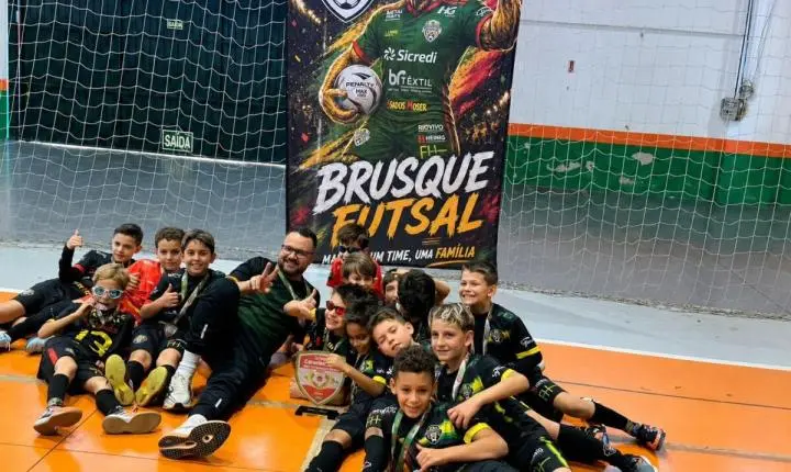 Equipe Sub-9 do Brusque Futsal conquista título da 24ª Copa Catarinense