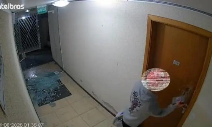 Homem invade apartamento da ex-companheira, causa quebra-quebra e acaba preso em área de mata em Timbó