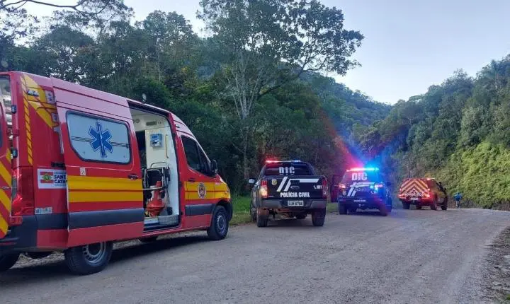 Idosa sequestrada em Biguaçu é encontrada viva em ribanceira na região da Cascata Berlim, em Gaspar
