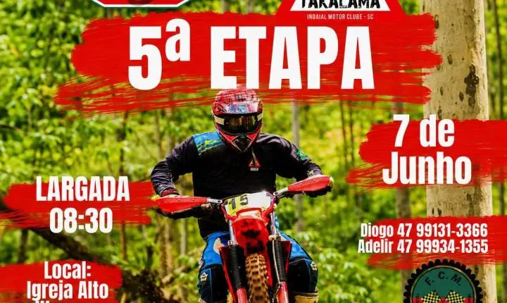 Indaial recebe a 5ª Etapa da Copa Interclubes de Enduro FIM 2026 neste domingo