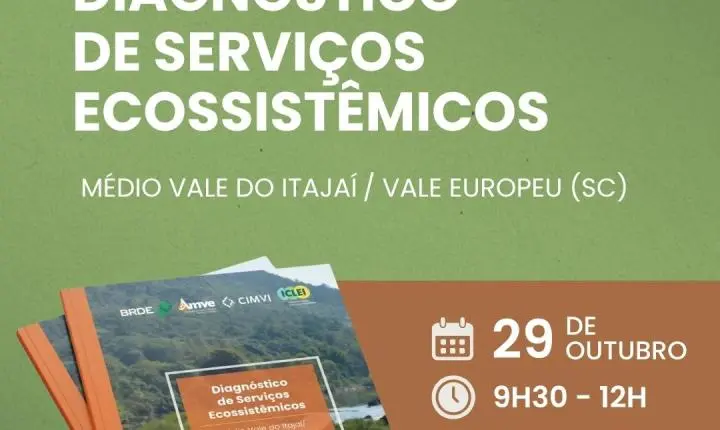 Médio Vale do Itajaí e Vale Europeu lançam  diagnóstico inédito que destaca o papel da natureza para a adaptação climática na região 