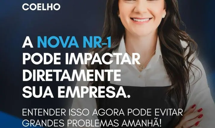 Nova NR-1 muda a rotina das empresas e será tema de palestra em São José