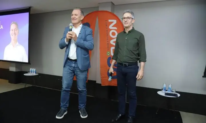 Odair Tramontin lança pré-candidatura durante agenda de Romeu Zema em Blumenau