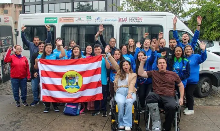 Paradesporto de Blumenau embarca rumo a Chapecó disputar os Parajasc