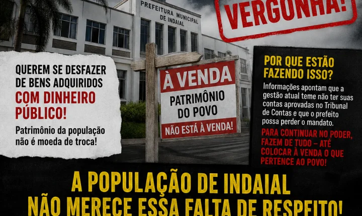 PATRIMÔNIO DE INDAIAL NA MIRA? PROJETO PODE ABRIR CAMINHO PARA VENDA DE IMÓVEIS PÚBLICOS