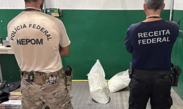 PF apreende 40 kg de cocaína escondidos em carga em Itapoá