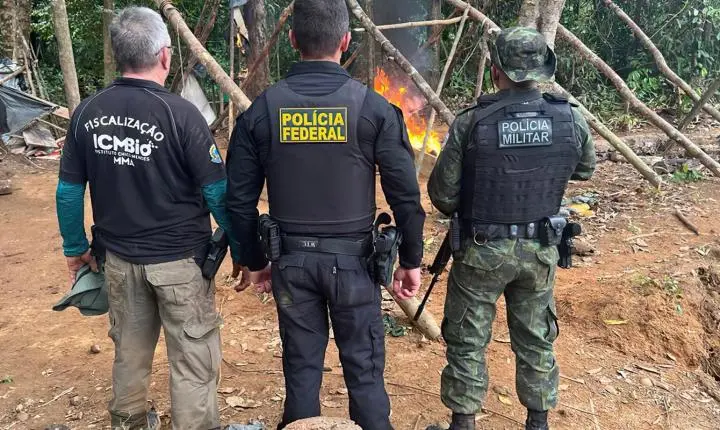 Polícia Federal intensifica combate a garimpos ilegais na Amazônia entre Amapá e Pará