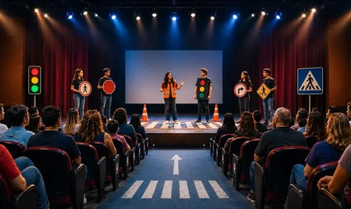 Pomerode sedia etapa regional do Vale do Itajaí do Festival Estudantil de Teatro para o Trânsito (FETRAN/SC) 