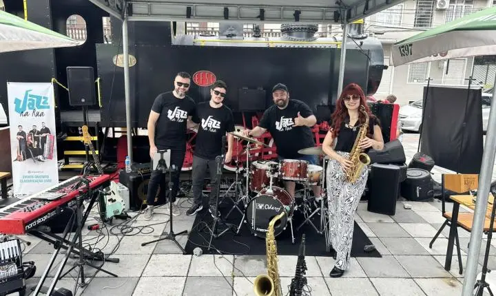 Primeira apresentação da 2ª temporada do Jazz na Rua ocorre neste domingo (21) na Praça do Teatro Carlos Gomes Blumenau