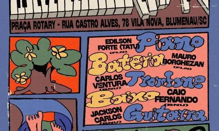 Projeto Groove Urbano promove concerto gratuito de jazz contemporâneo nesta quarta-feira (26), em Blumenau