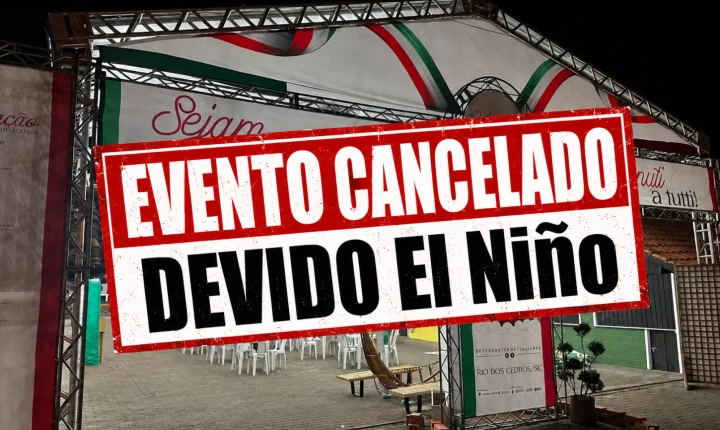 Rio dos Cedros cancela 34ª Festa Trentina por risco de forte evento climático