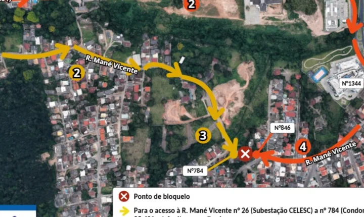 Rua de Florianópolis será interditada por 60 dias; veja os desvios