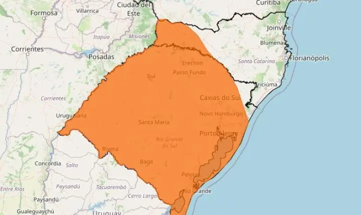 Inmet expande alerta de tempestade e chuvas intensas podem atingir o Paraná