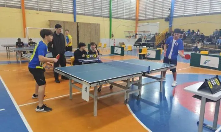 Tênis de mesa define campeões da 32ª edição dos Jogos Escolares de Gaspar 