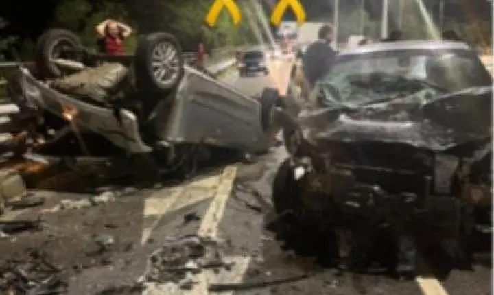 TRAGÉDIA EM BLUMENAU: dois jovens de 18 anos morrem em violenta colisão no Complexo do Badenfurt