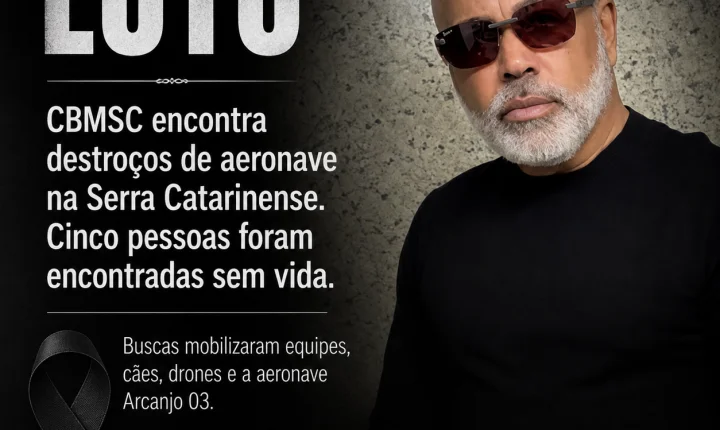 Tragédia na Serra de SC: helicóptero com cantor Rick cai e cinco pessoas morrem em Urubici