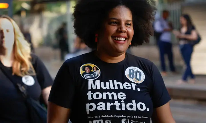 Candidata Samara Martins apresenta o programa de governo da UP para o país